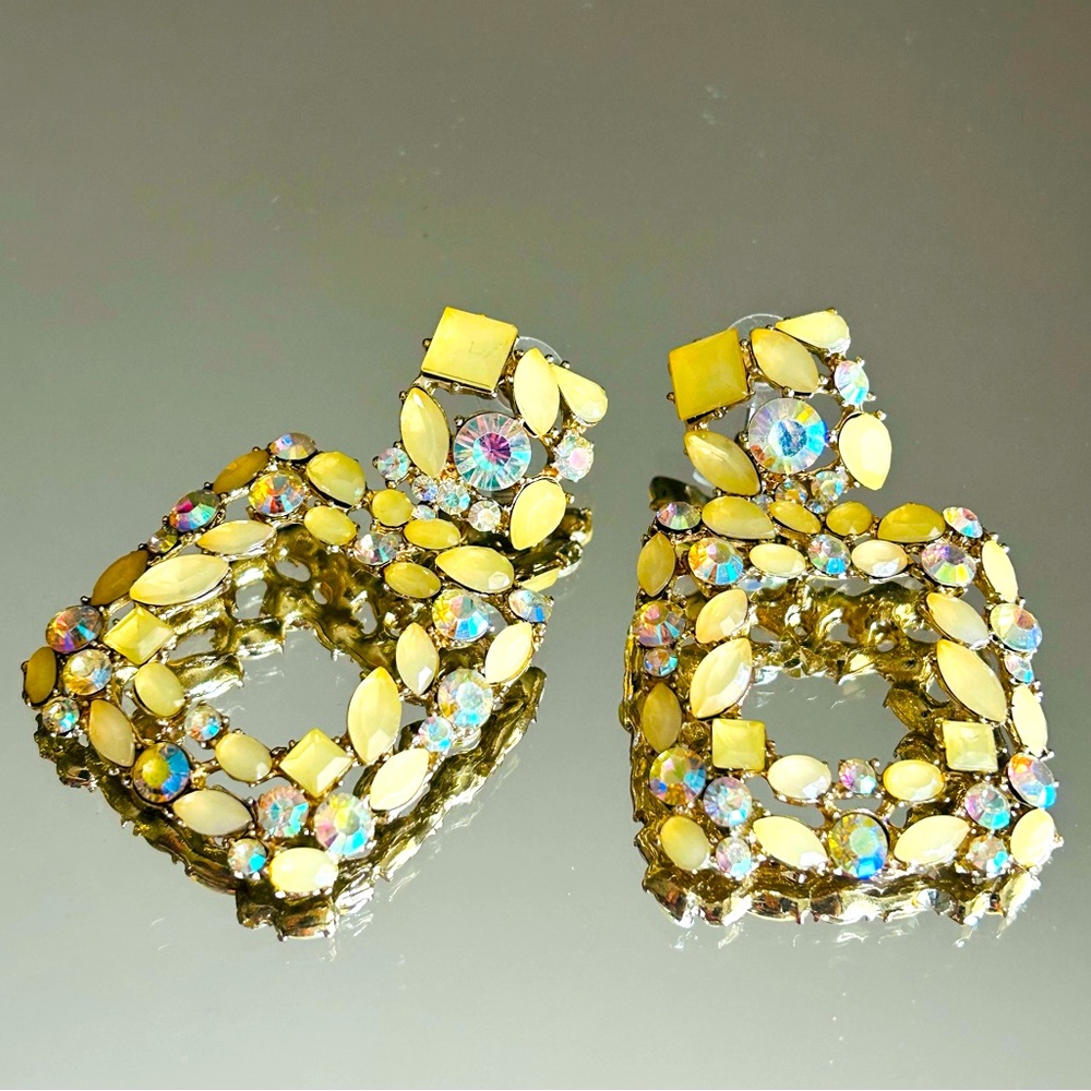 Yellow earrings